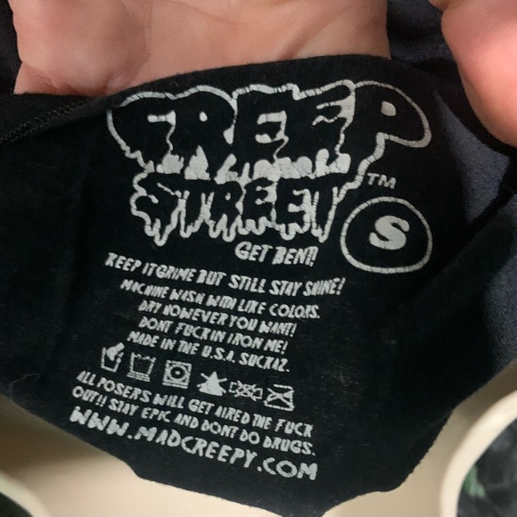 Retro Creep Street limited edition Girly Zombie top in Black - Picture 4 of 4